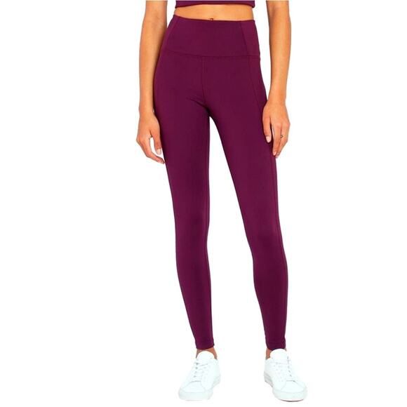 Girlfriend Collective 4007 Compressive High-Rise Legging Leggings Plum Purple - Picture 1 of 8